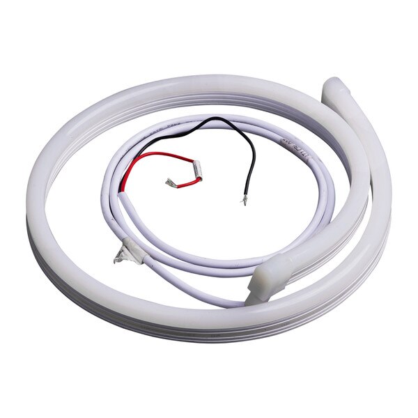 top-side view of led lights roll